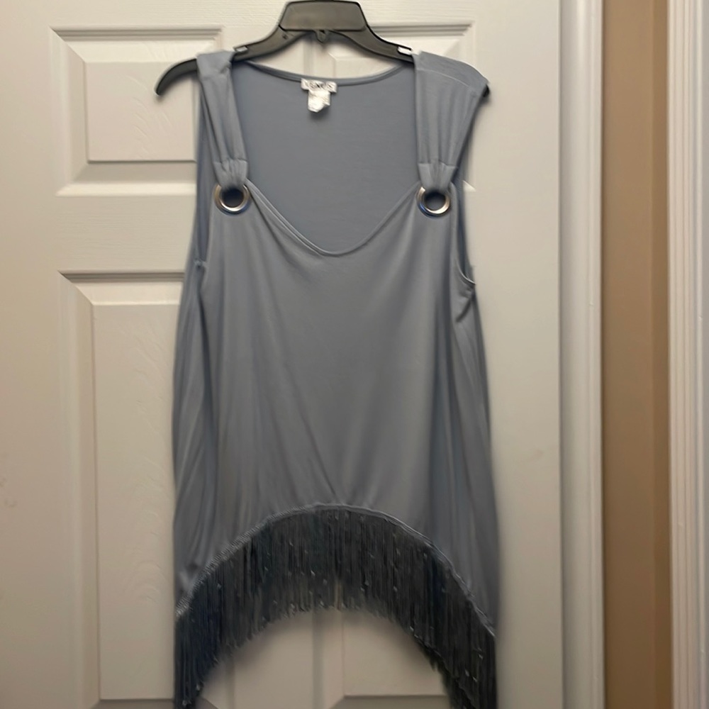 Venus Fringe Detail Top. Gorgeous Silver Grommet Detail Excellent condition.
